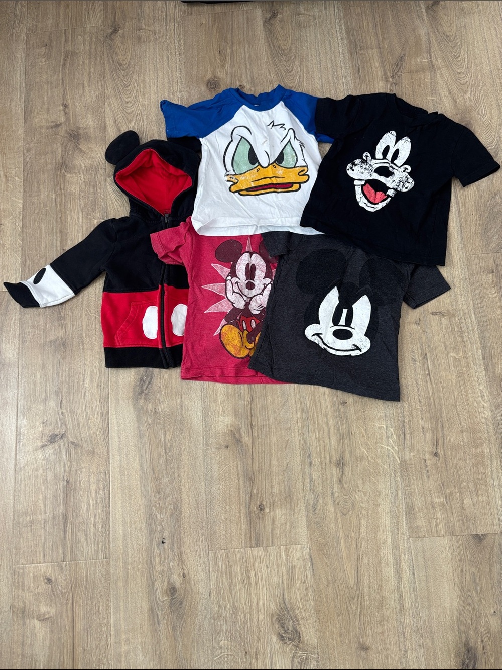 Disney Kids Tees and Mickey Jacket Bundle - 2T